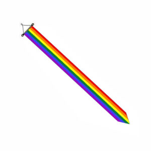 Regenboog wimpel